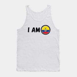 Ecuadorian Heritage Ecuador Roots Family DNA Flag Design Tank Top